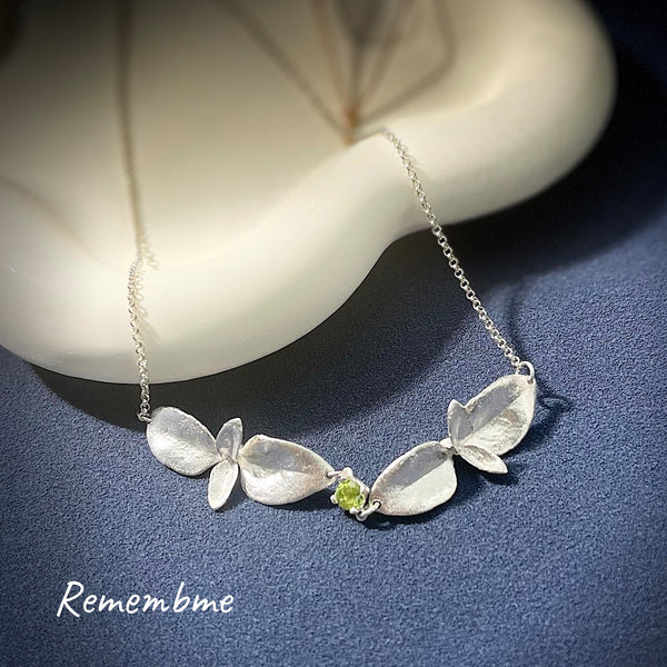 Two Tender Tea Leaves Necklace