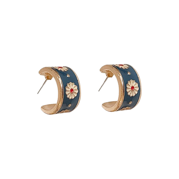 Daisy Enamel Earrings