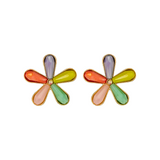 Colorblock Enamel Earrings