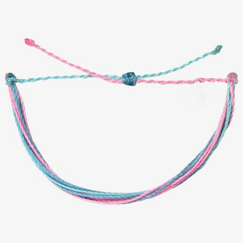 Baby Pink and Blue Bracelet